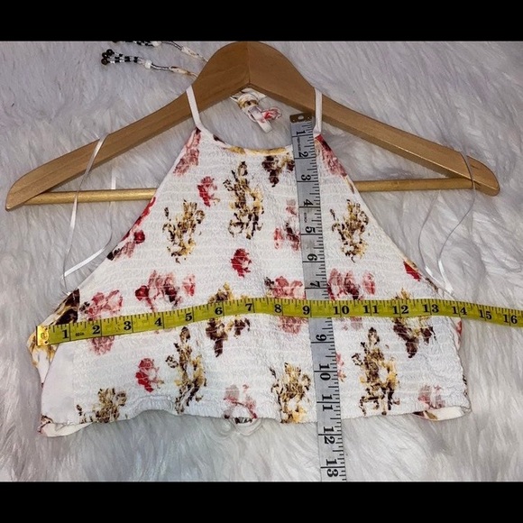 Floral crop top tie back - Picture 6 of 6